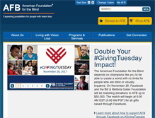 Tablet Screenshot of afb.org
